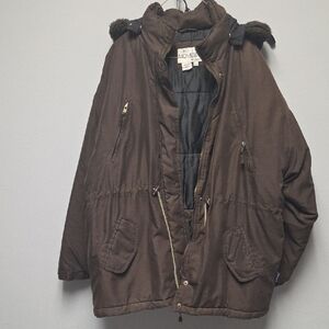Uno Momento Men's Brown Puffer Jacket